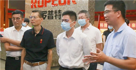 汕头市副市长彭聪恩一行莅临罗普特考察指导