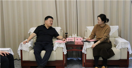 山东省泰安市岱岳区委副书记、区长苗明峻一行莅临罗普特集团进行实地考察